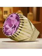 Ring Amethyst 14K Yellow gold Vintage vrc048y